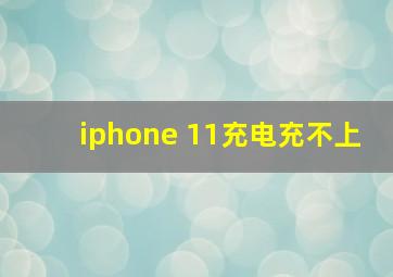 iphone 11充电充不上